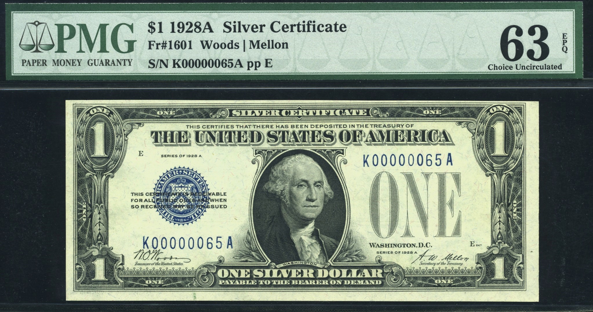 1928A $1 S.C K00000065A 63Q