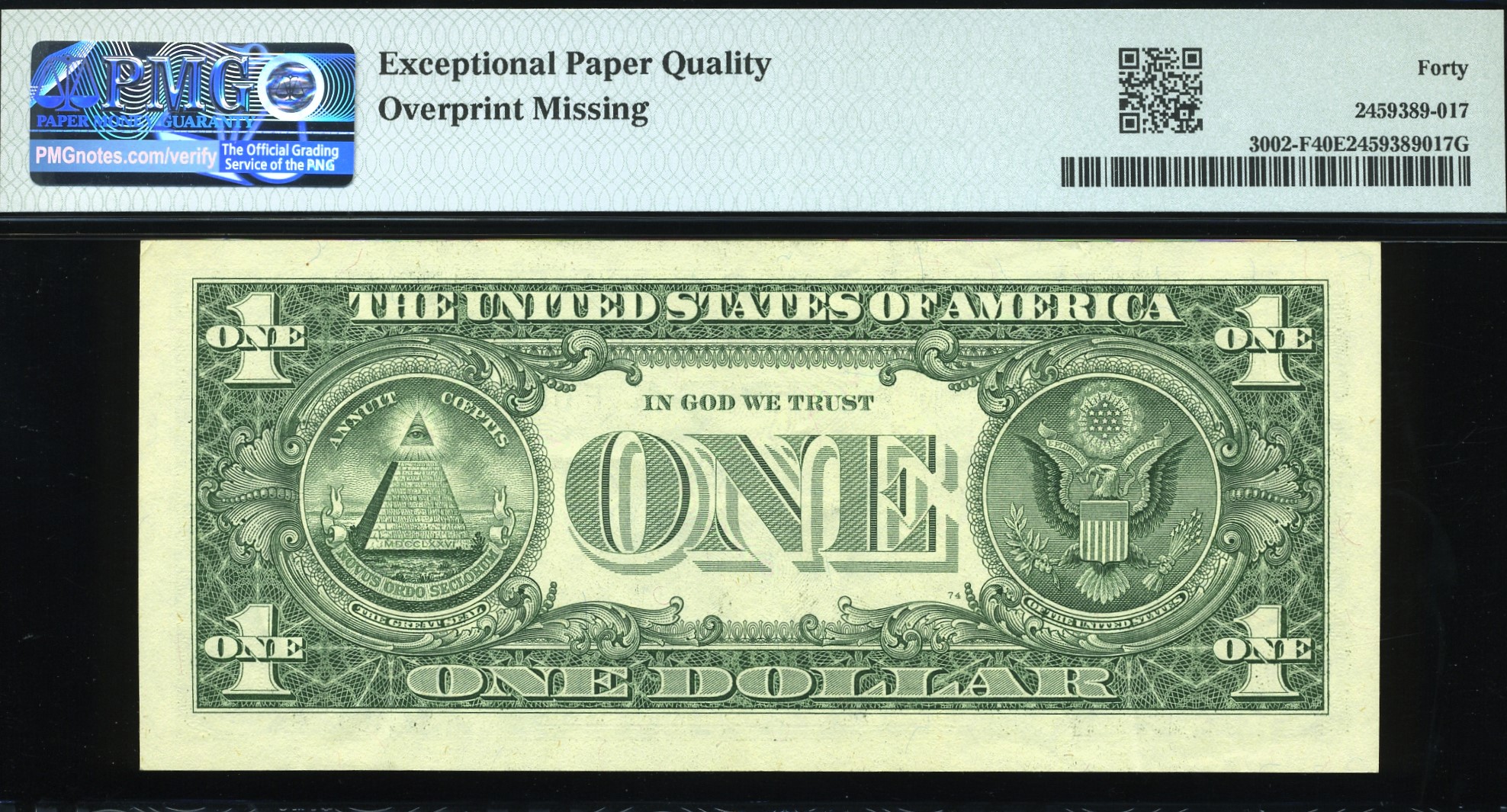 2013 $1 LEPE-INK ERROR 40Q