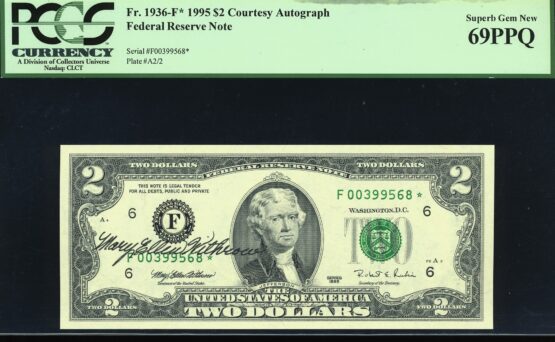 1995 $2 ATLANTA STAR #69PPQ