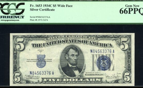 1934C $5 S.C N84563376A 66Q