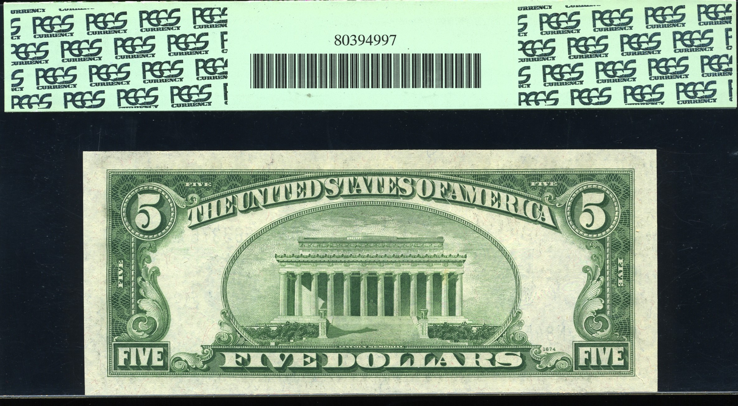 1934C $5 S.C N84563376A 66Q