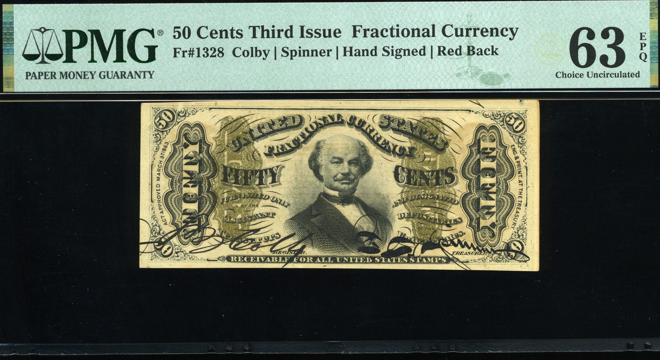 FR‑1328 50 CENT 3RD ISSUE 63EPQ
