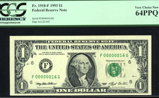 1993 $1 FRN F00000016G 64PPQ
