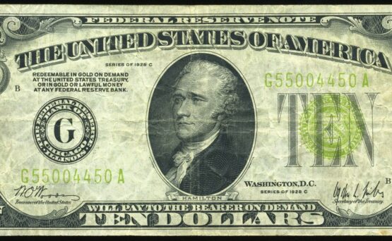 1928C $10 FRN CHICAGO VF