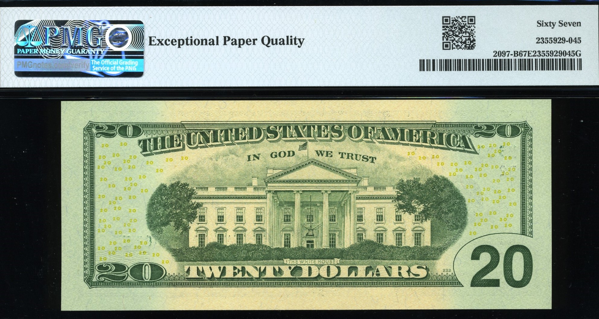 2013 $20 FRN MB00000081E 67EPQ