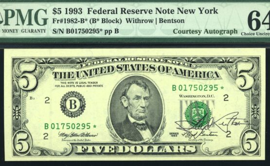 1993 $5 FRN NEW YORK AUTO 64Q