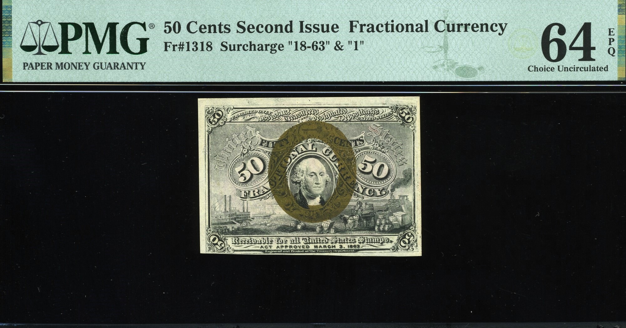 FR‑1318 50 CENT 2ND ISSUE 64EPQ