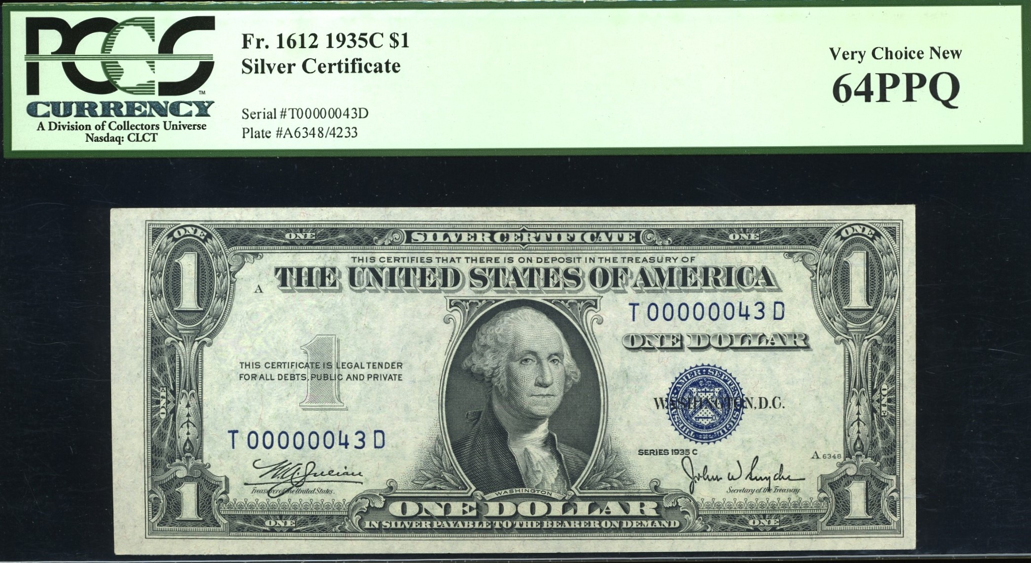 1935C $1 SILVER T00000043C 64Q