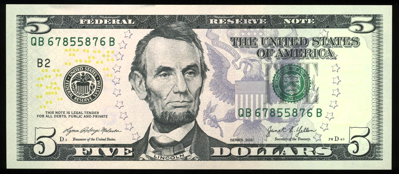 $1-$5 FRN RADAR PAIR #26-76