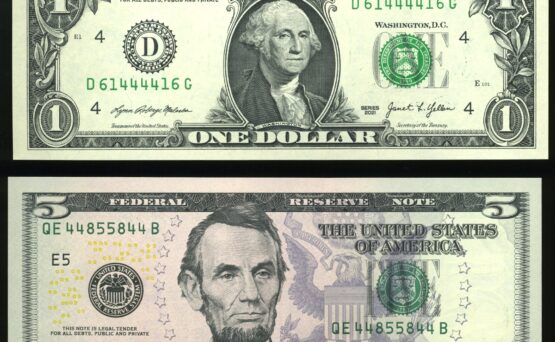 $1-$5 FRN RADAR PAIR #44-16