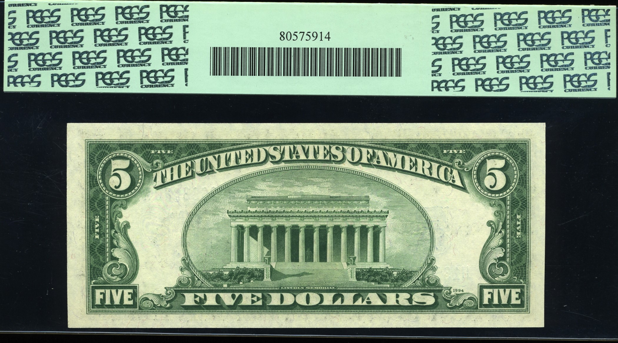1934D $5 S.C U13683820A 66Q