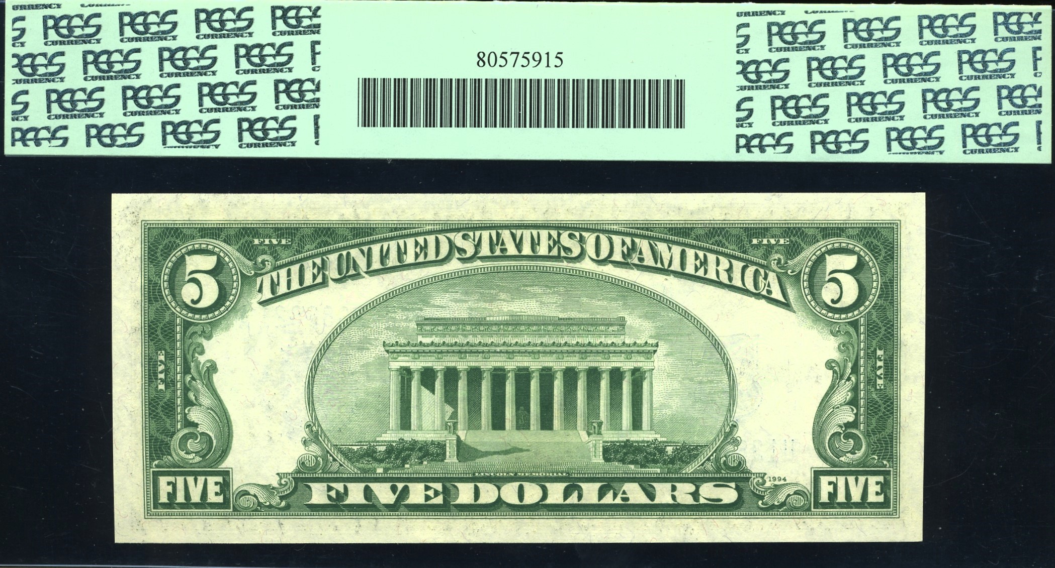 1934D $5 S.C U13683821A 66Q