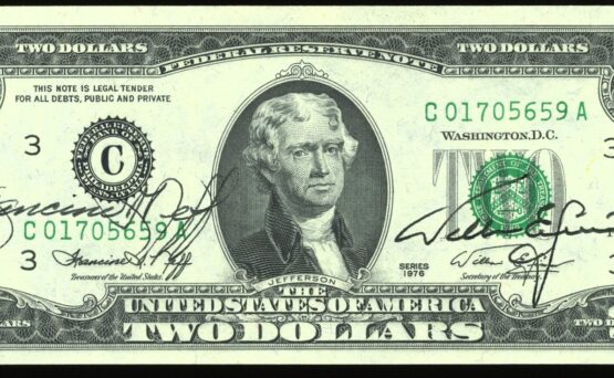 1976 $2 FRN DOUBLE AUTOGRAPH