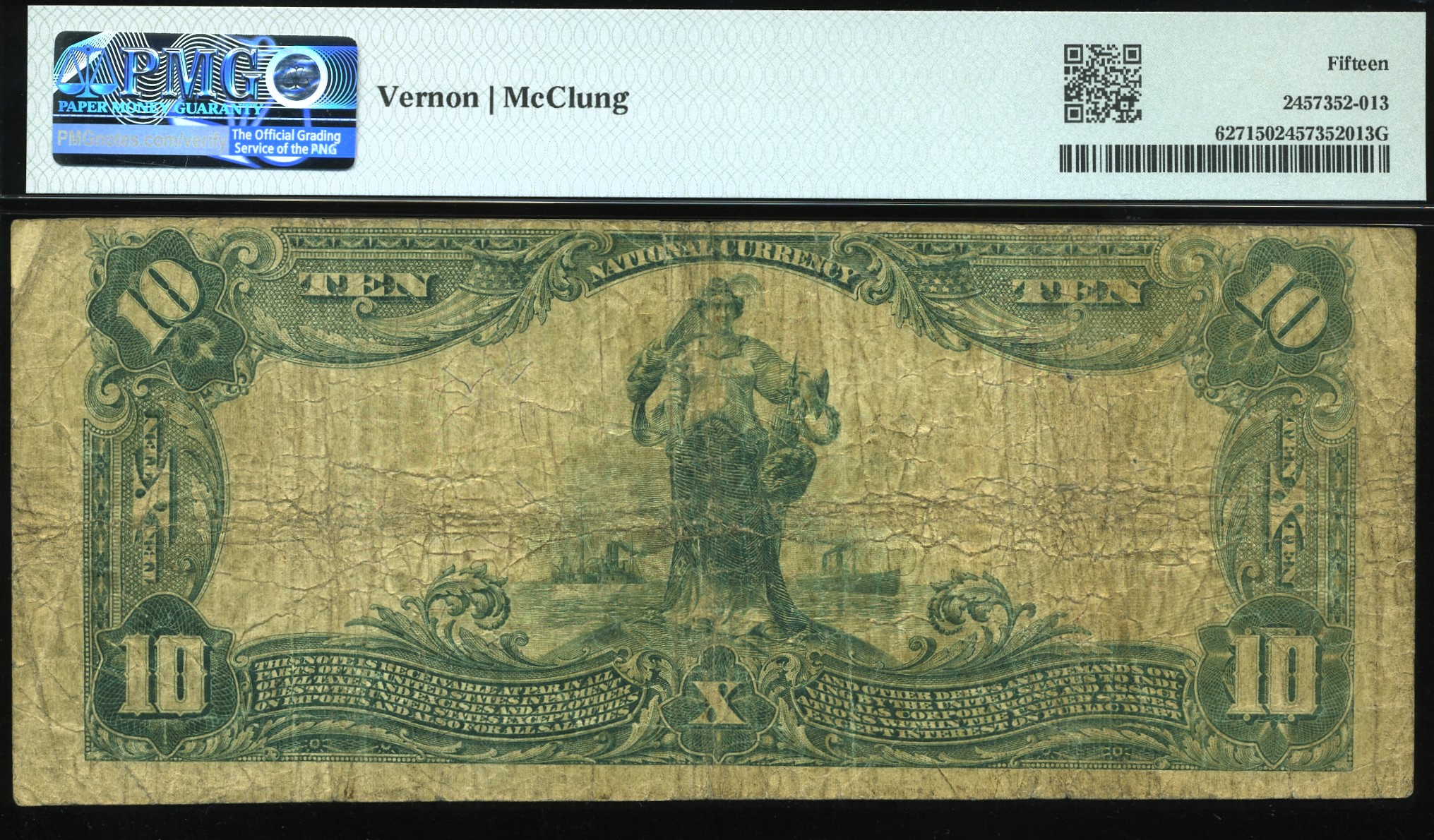 1902 $10 CORDELL OKLAHOMA #15