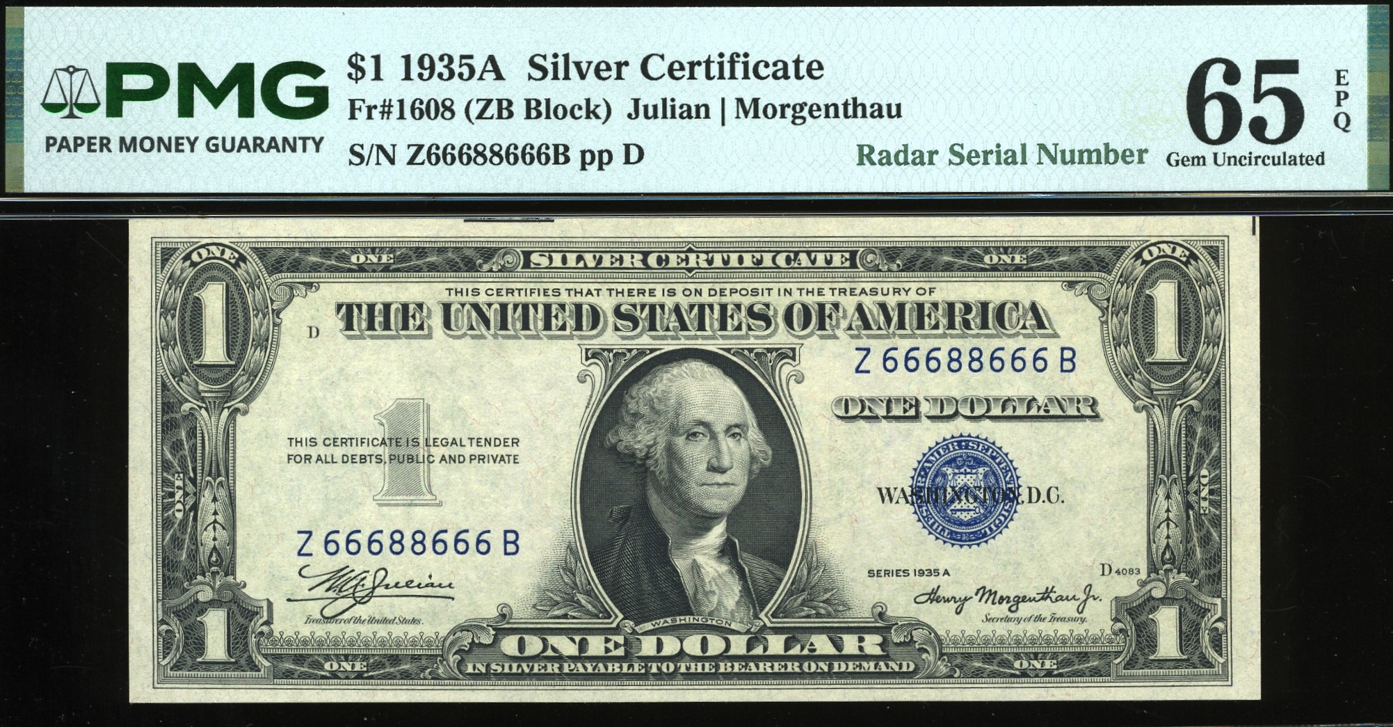 1935A $1 S.C Z66688666B 65Q