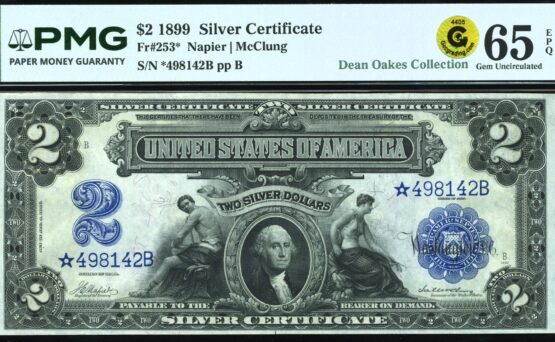 FR-253* 1899 $2 S.C STAR #65EPQ
