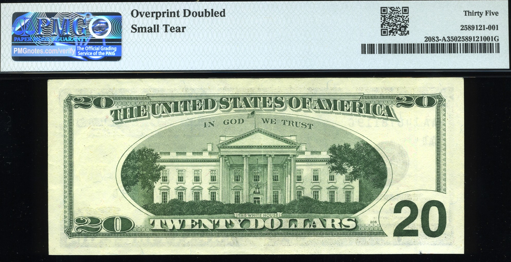 1996 $20 FRN DOUBLE SEALS