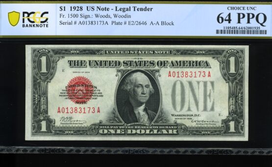 1928 $1 L.T A01383173A #64PPQ