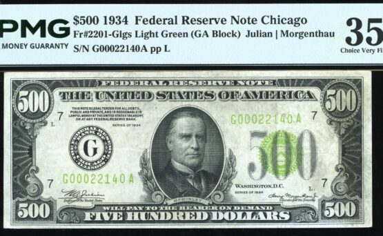 1934 $500 FRN CHICAGO #35