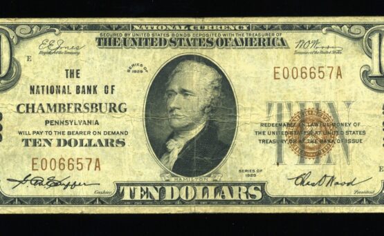 1929 $10 NB CHAMBERSBURG PA