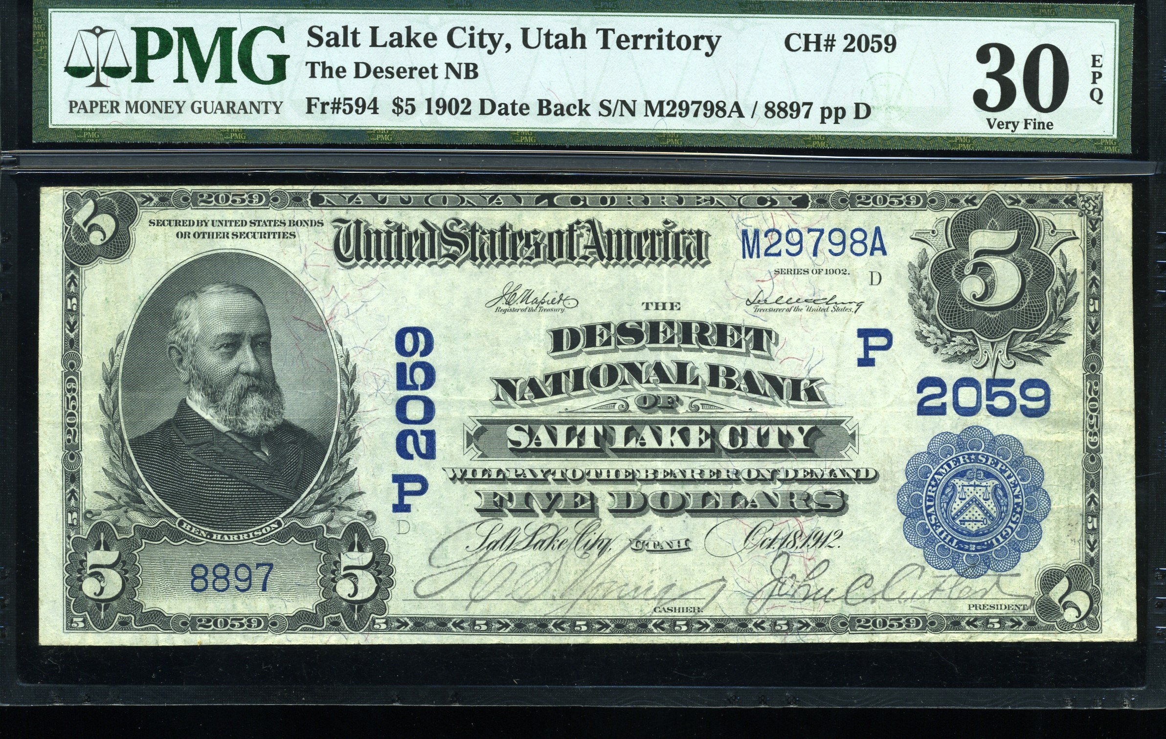 1902 $5 DSRT SALT LAKE CITY UT