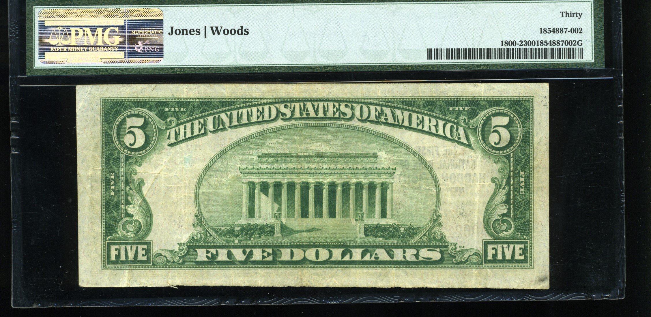 1929 $5 1ST HADDON HEIGHTS NJ