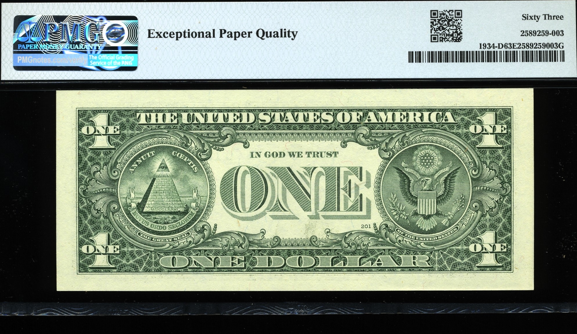 2009 $1 FRN D12345678D 63Q