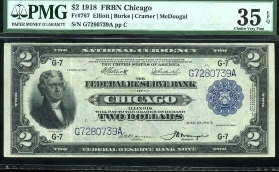 FR-767 1918 $2 CHICAGO #35Q