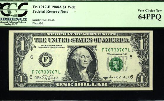 1988A $1 FRN F76733767L WEB
