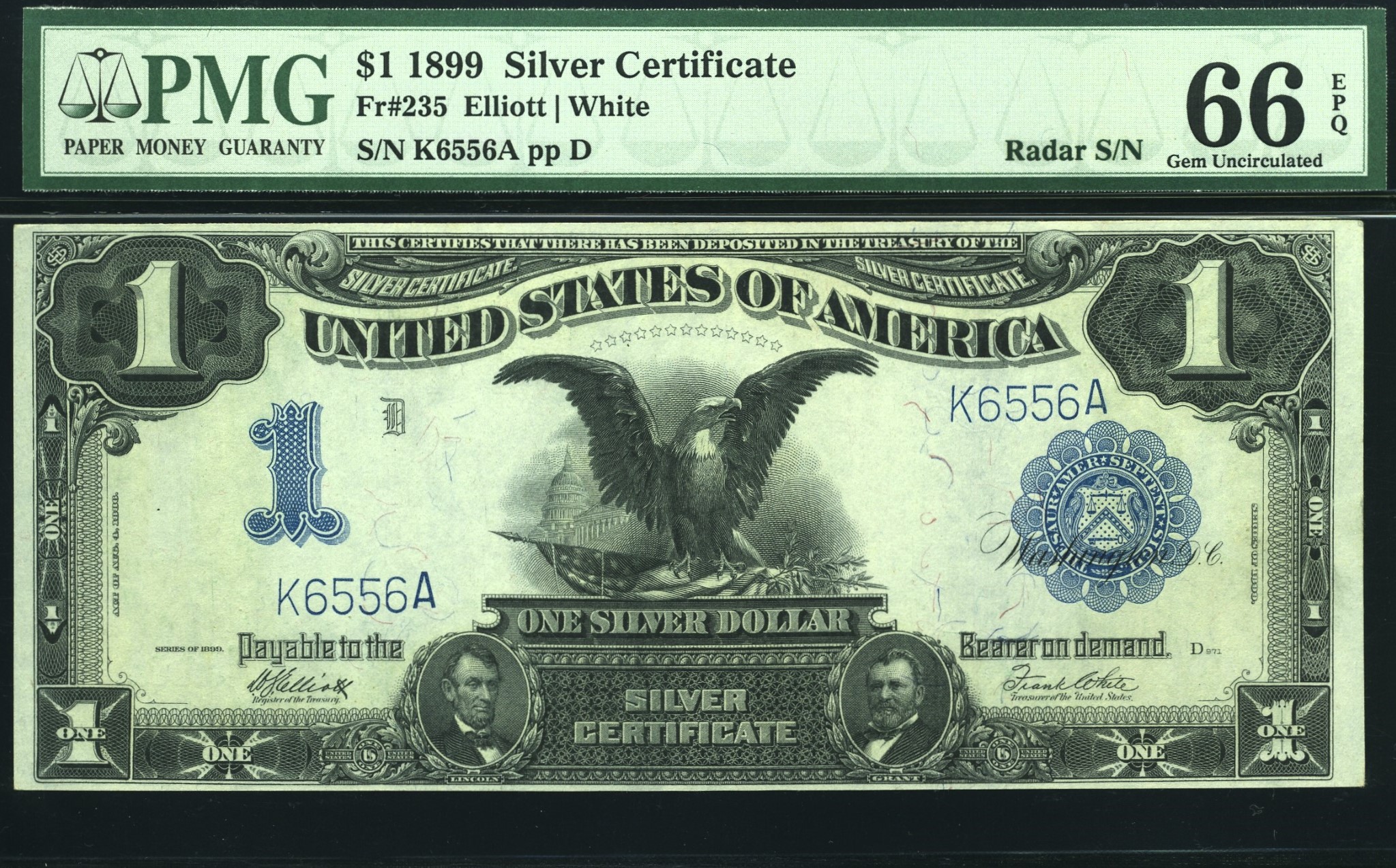 FR-235 1899 $1 S.C K6556A 66EPQ