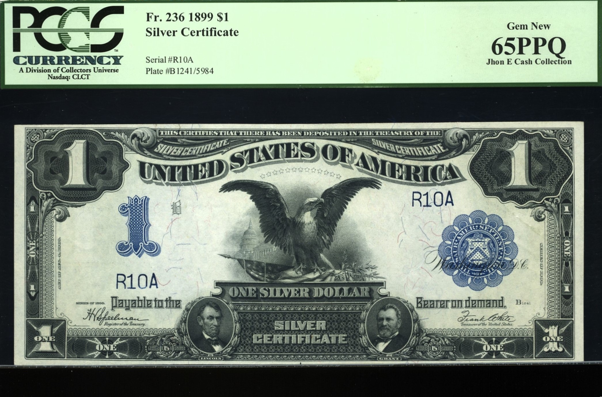 FR-236 1899 $1 SILVERS #10-100