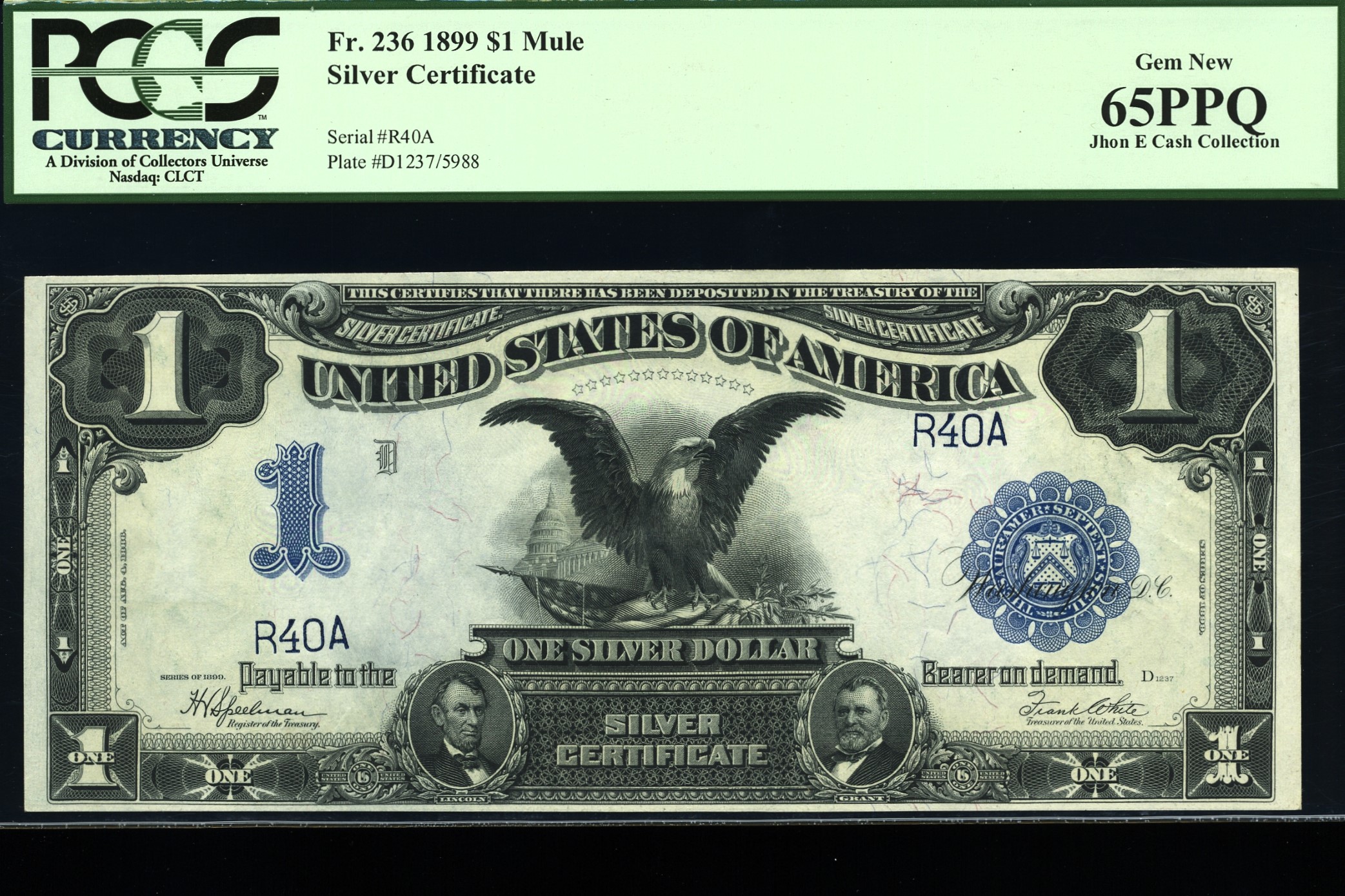 FR-236 1899 $1 SILVERS #10-100