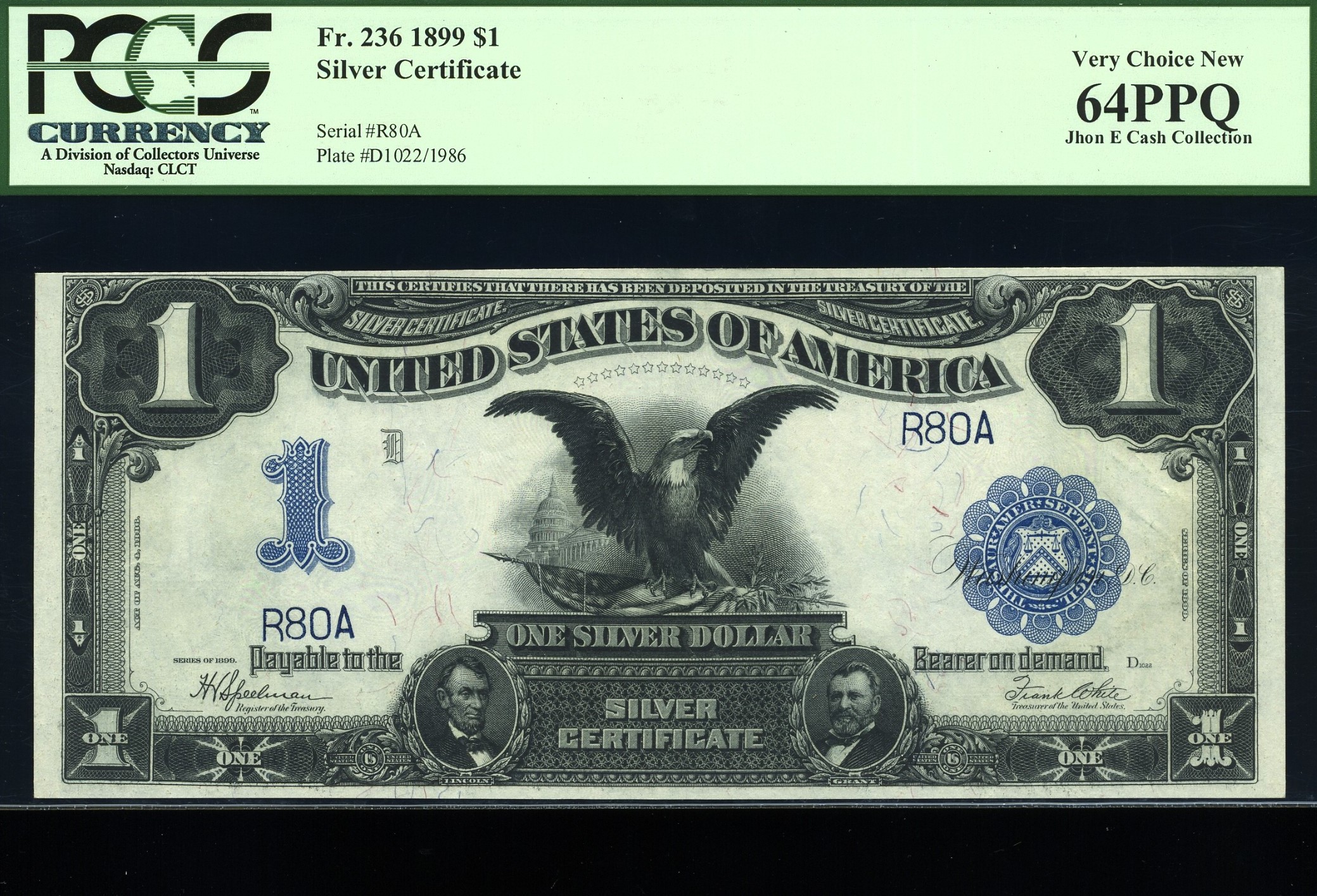 FR-236 1899 $1 SILVERS #10-100