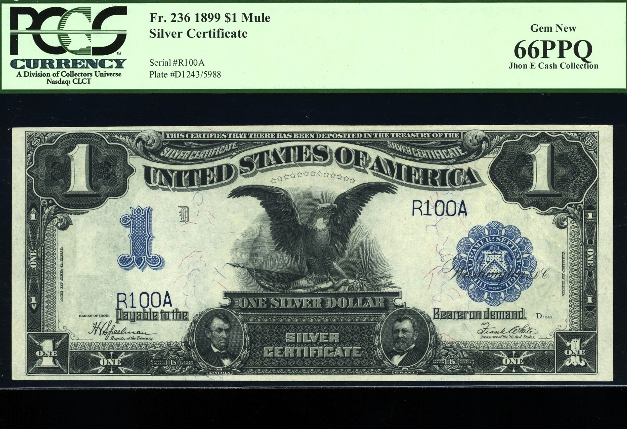 FR-236 1899 $1 SILVERS #10-100