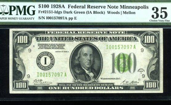 1928A $100 FRN I00157097A #35