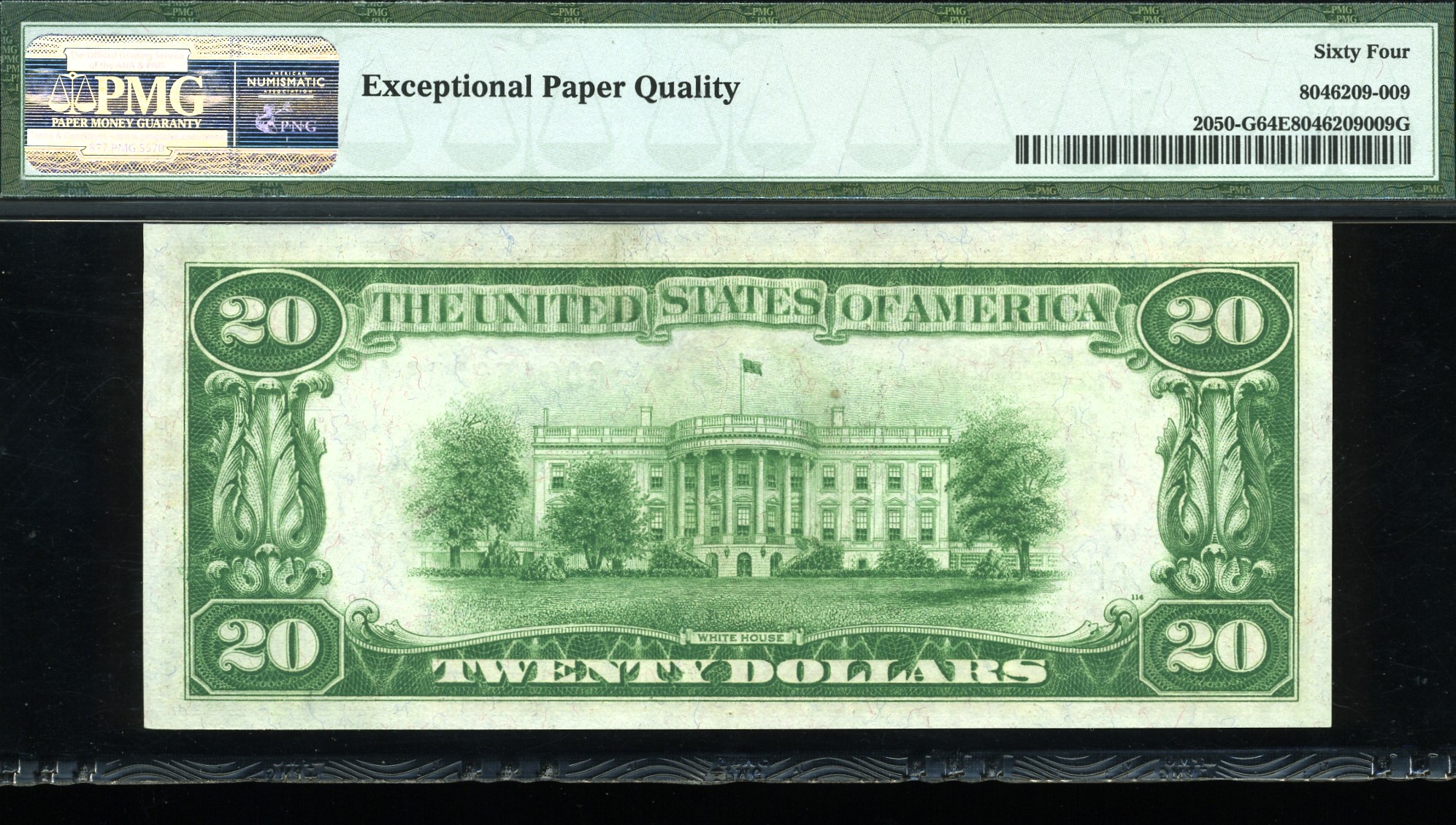 1928 $20 FRN G08450296A 64Q