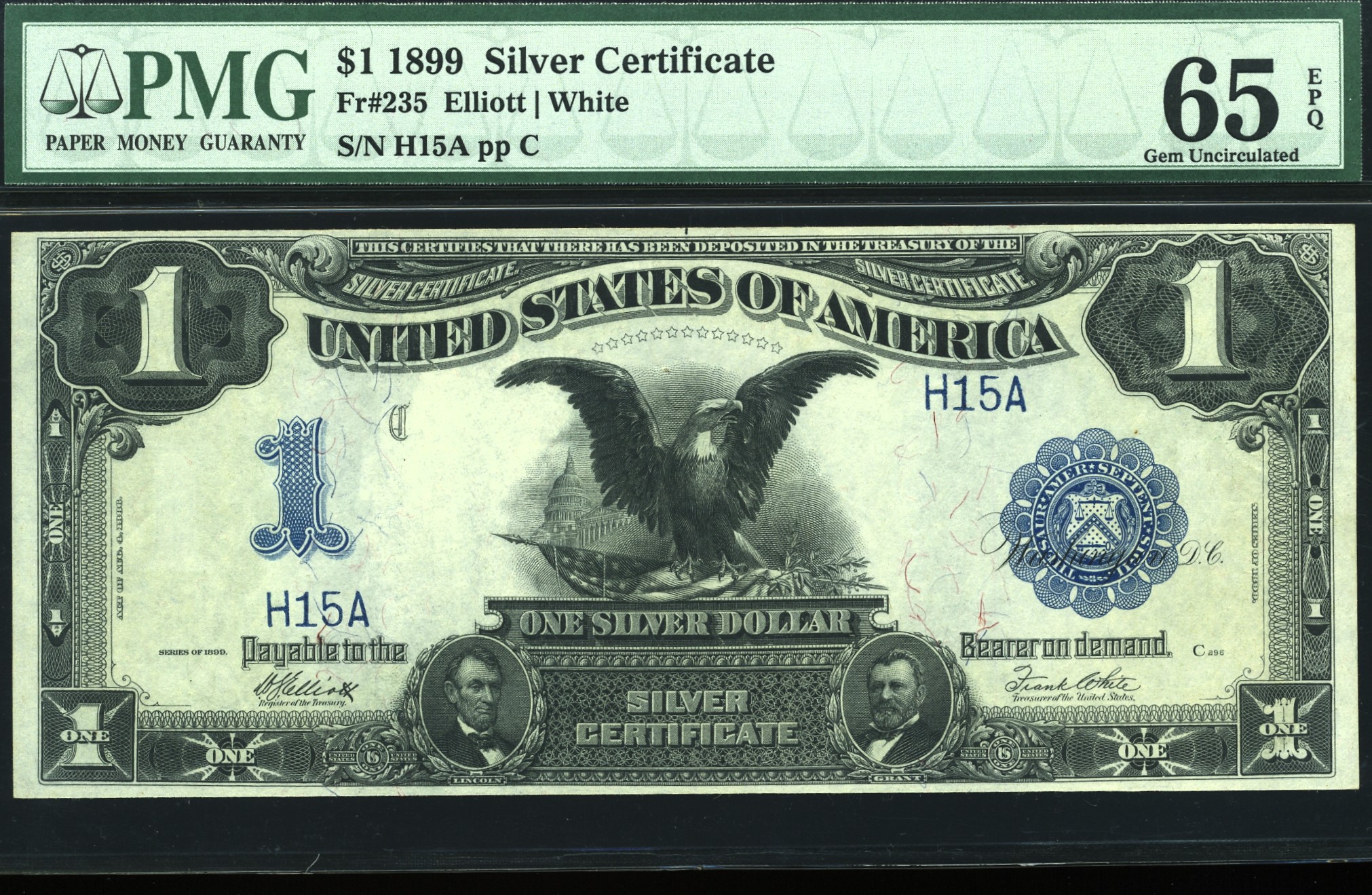 FR-235 1899 $1 S.C H15A P.M.G #65Q