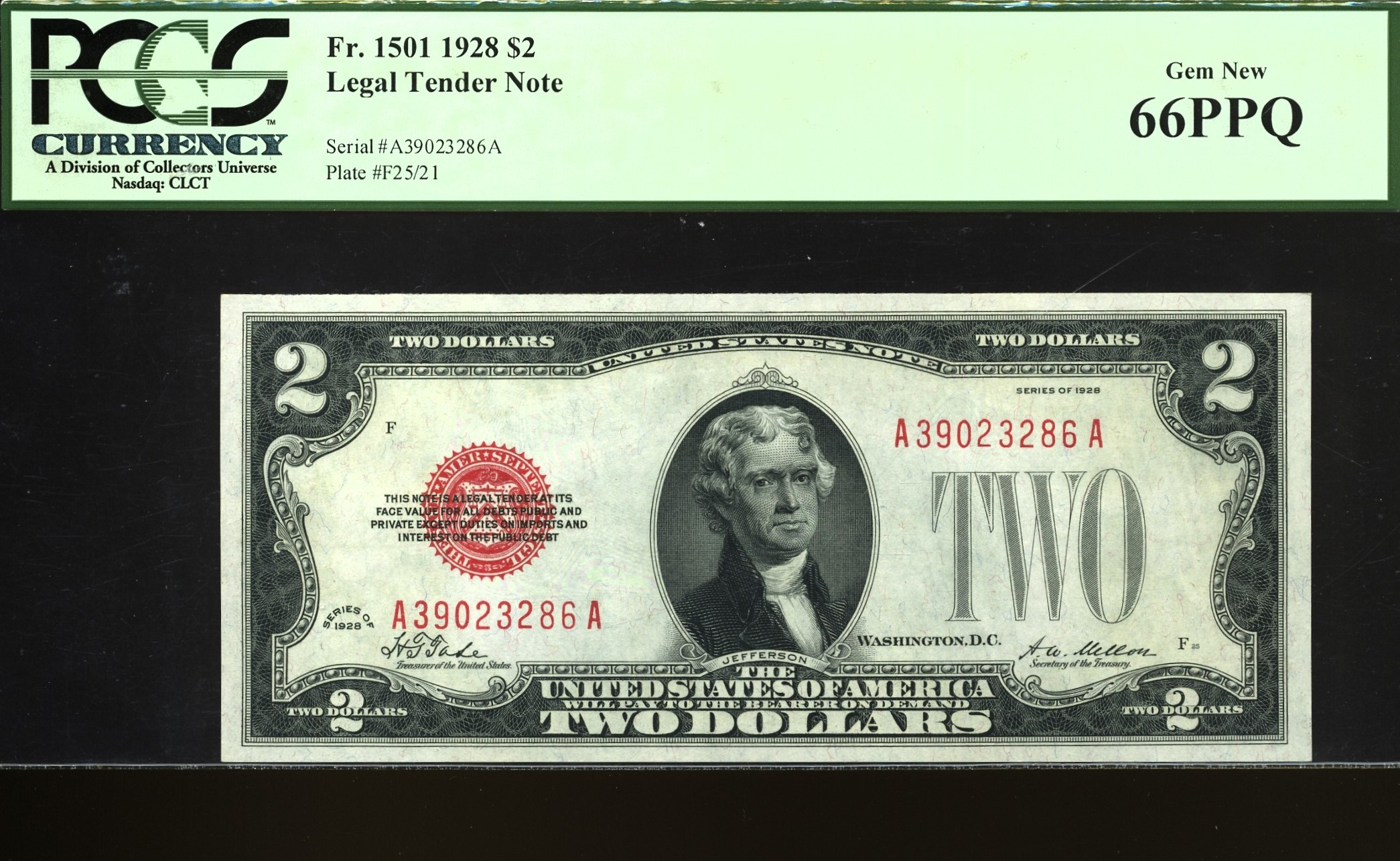 1928 $2 L.T A39023286A 66PPQ